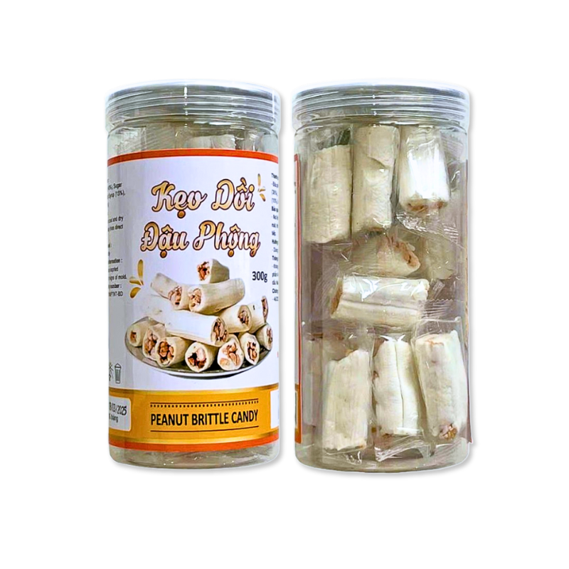 Kẹo Dồi Đậu Phộng Thơm Ngon Hộp 300g