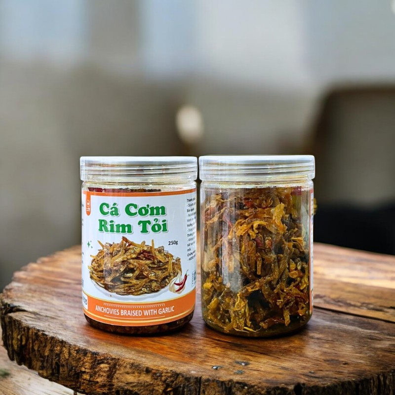 Cá Cơm Rim Tỏi Thơm Ngon 250g