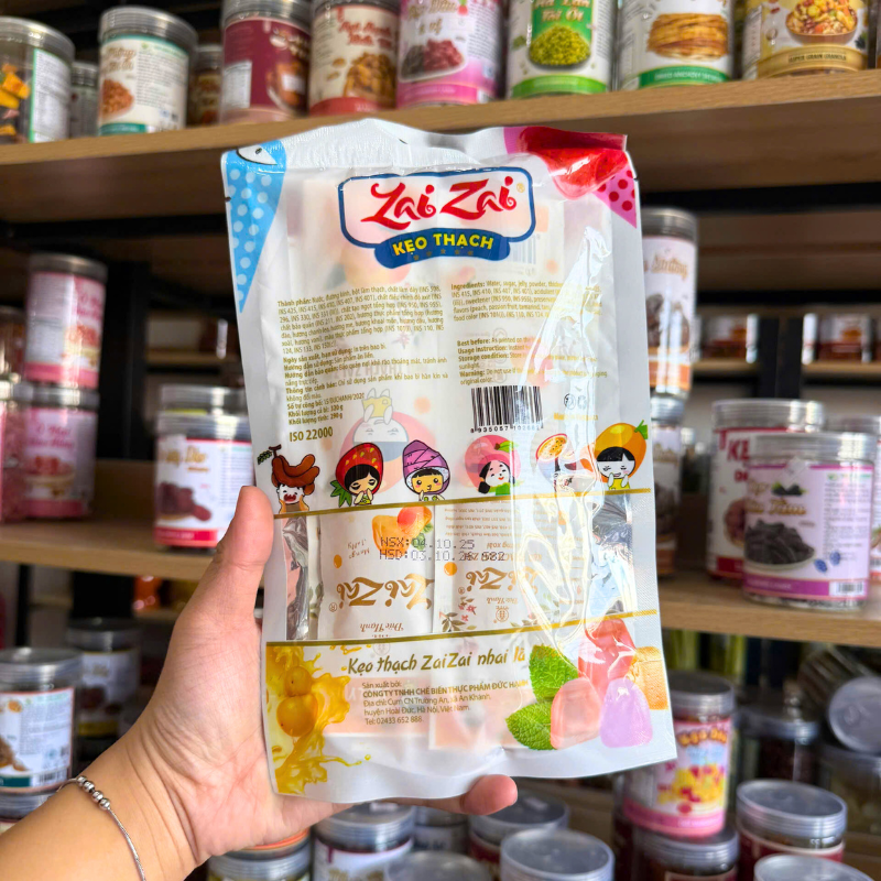 Kho sỉ túi Thạch Rau Câu Zai Zai Đức Hạnh Mix Vị 320g