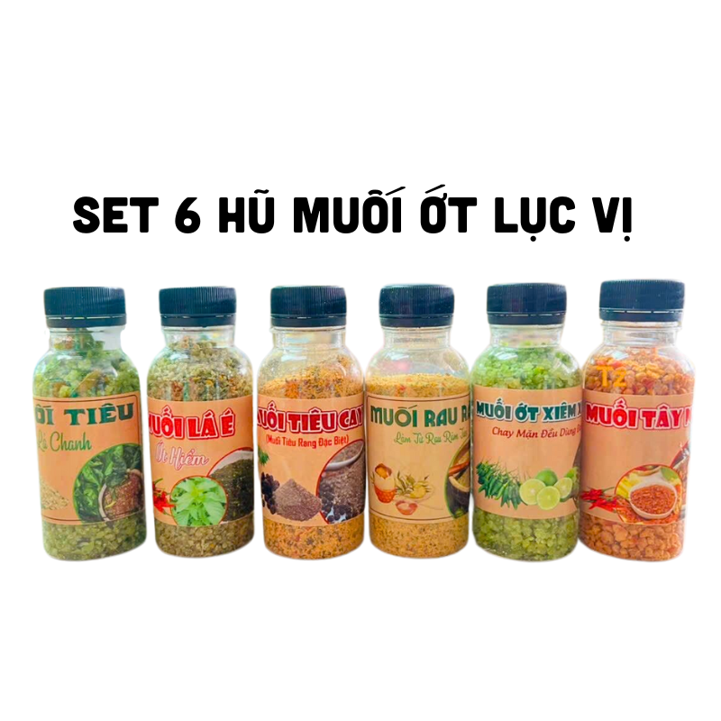 26330_2_20250425112215.png Set 6 Hũ Muối Lục Vị - Hủ Muối Thơm Ngon Hũ/100g - S6HMLVH600G