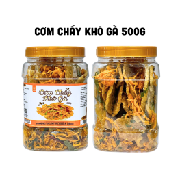 Cơm Cháy Khô Gà Thơm Ngon Hộp 500g - CCKGH500G