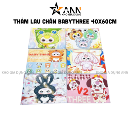Thảm Lau Chân Chữ Nhật BabyThree 40x60cm - TCCNBT