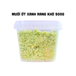 Hộp Muối Ớt Xanh Rang Khô 500g - MOXRK500G