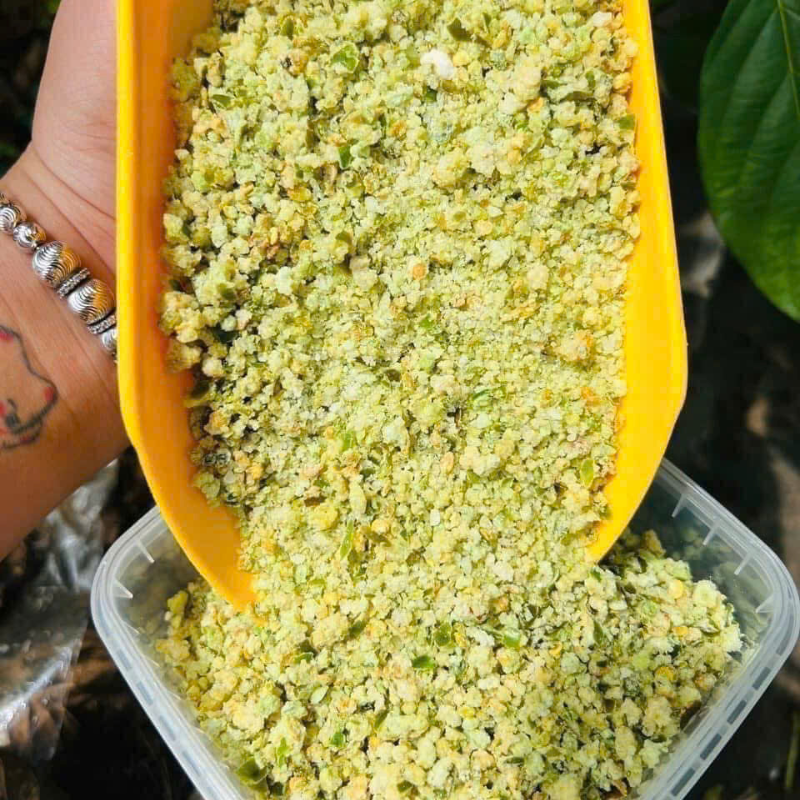 Hộp Muối Ớt Xanh Rang Khô 500g