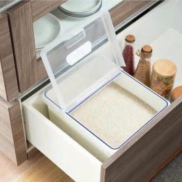 Thùng Đựng Gạo Inochi 12Kg - Thùng Đựng Gạo Chống Côn Trùng Bụi Bẩn Kèm Cốc - TDG02