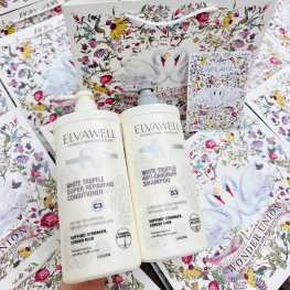 Combo Dầu Gội Xã Elvawell 500ml Màu Trắng Hỗ Trợ Nuôi Dưỡng Tóc Suôn Mượt Và Giảm Gàu - Tặng Gói Test Mini