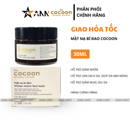 Mặt Nạ Bí Đao Cocoon 30ml Chính Hãng - Hỗ Trợ Giảm Mụn Giảm Dầu Giúp Làm Dịu Da - 8936217700285
