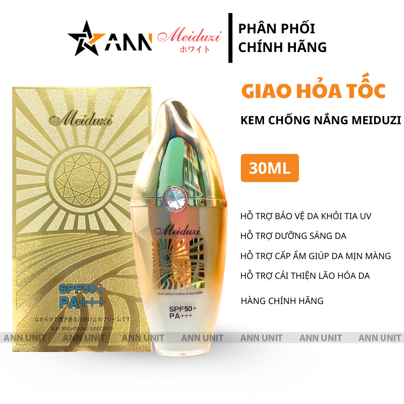 Kem Chống Nắng Meiduzi SPF50+ PA+++ 30ml - Hỗ Trợ Bảo Vệ Cấp Ẩm Dưỡng Sáng Da