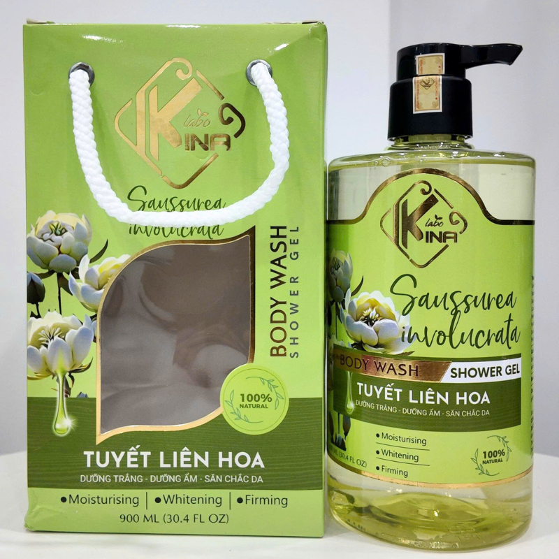 26500_35_20250729093703-4.png Sữa Tắm Kina Hương Nước Hoa Tuyết Liên 900ml - Hỗ Trợ Cấp Ẩm Dưỡng Sáng Da Mịn Màng - Tặng Kèm 1 Bông Tắm - 8938527651288