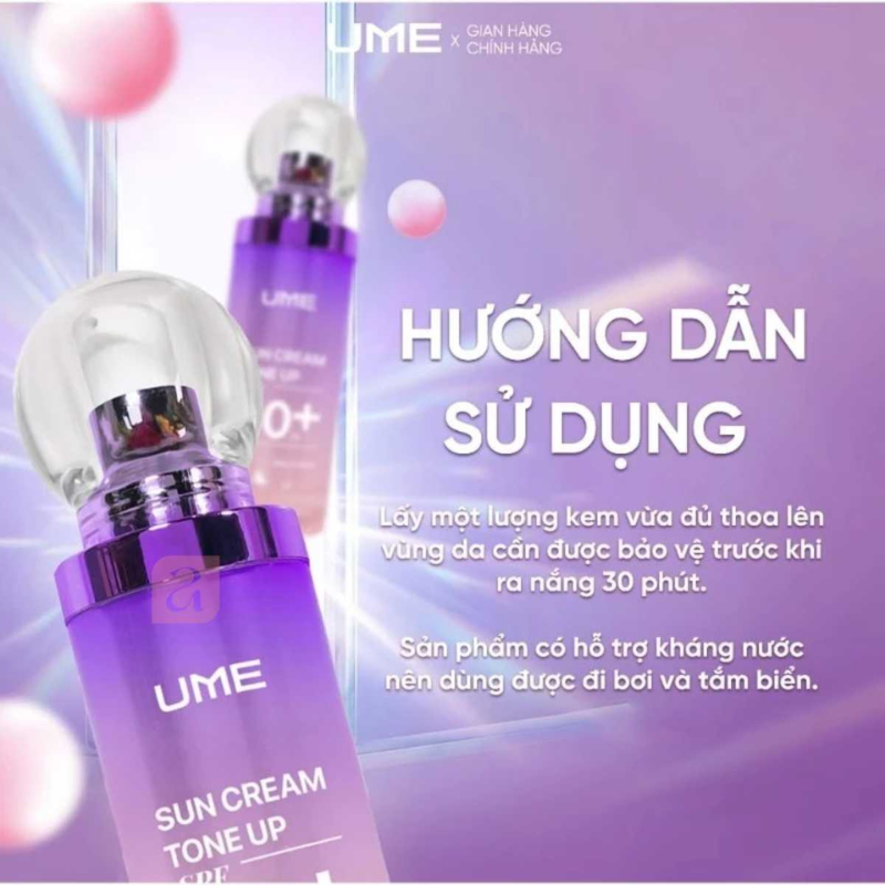 Kem Chống Nắng Ume 50g - Tặng Kèm Kem Dưỡng Ẩm 20g