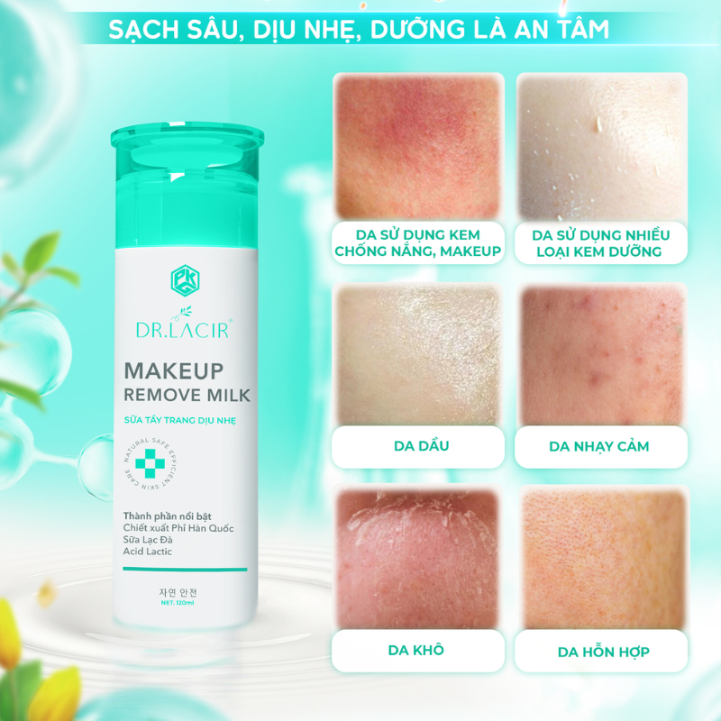 26543_6_20250804145109-1.png Sữa Tẩy Trang Dr Lacir Makeup Remove Milk 120ml - 8923528007374