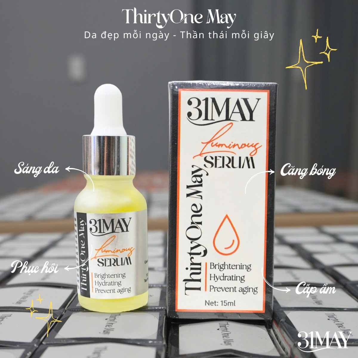 26548_z6908922648914-8f4b83cb04a3240e5d03e836b54ac675_20250820224615-6.jpg Serum Dưỡng Sáng Da Đều Màu 31May Luminous 15ml - Tinh Chất Dưỡng Thirty One May - 8938562528054