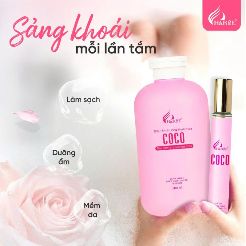 26561_7_20250811113332-1.png Combo Sữa Tắm Hương Nước Hoa Charme Coco 500ml & Nước Hoa Charme Coco 10ml - 8936194698704