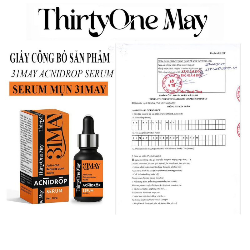 26562_11_20250811145950-6.png Combo Kem Mụn 31may Acnifix 15g & Serum Mụn 31may Acnidrop 10ml & Sữa Rửa Mặt 31may Hydra Cleanser 100ml - Mỹ Phẩm Thirty One May - CB3MUN31MAY