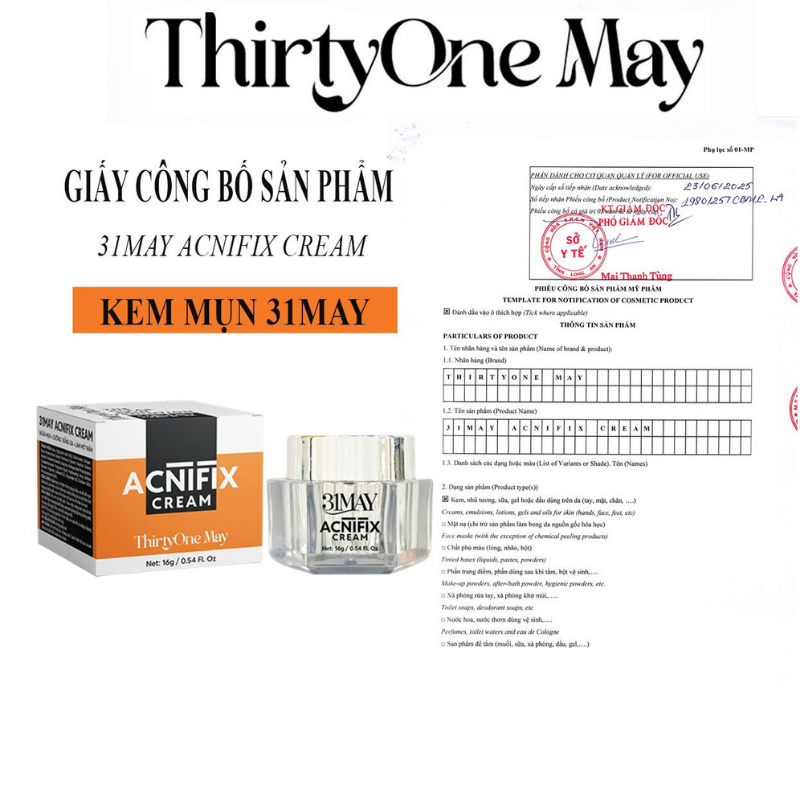 26562_48_20250811145950-6.png Combo Kem Mụn 31may Acnifix 15g & Serum Mụn 31may Acnidrop 10ml & Sữa Rửa Mặt 31may Hydra Cleanser 100ml - Mỹ Phẩm Thirty One May - CB3MUN31MAY