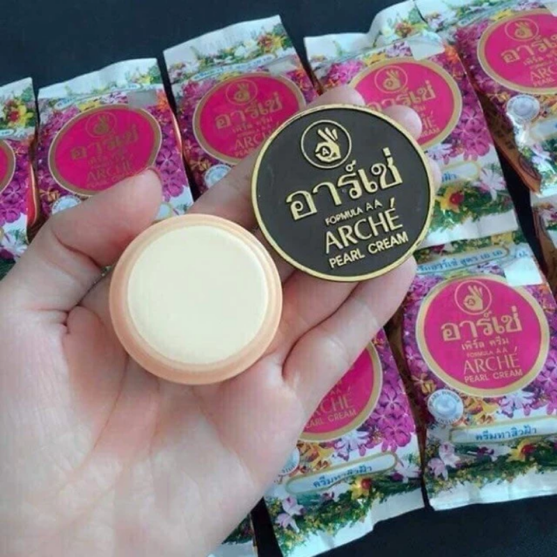 Combo 2 Hộp Kem Face Sâm Dưỡng Sáng Da Mặt Arche Pearl Cream AC Thái Lan 5g/hộp