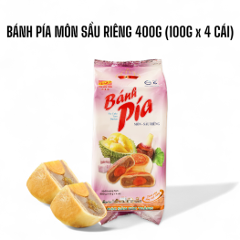 Bánh Pía Môn Sầu Riêng Tân Huê Viên Thơm Ngon 600g (150g x 4 cái) - 8936014315507