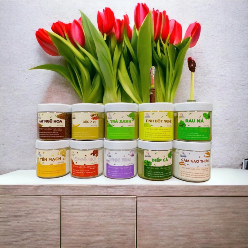 Sỉ bột Đắp Mặt Tắm Trắng Da Nguyên Chất T&T Beauty 150g/Hộp