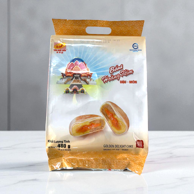 Bánh Pía Hoàng Kim Đậu Môn Tân Huê Viên 480g (40g x 12 cái)