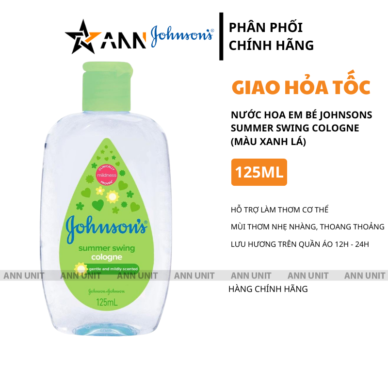 26688_2_20250904151508-2.png Nước Hoa Em Bé Johnsons Summer Swing Baby Cologne Màu Xanh 125ml Hương Thơm Nhẹ Nhàng Thoang Thoảng - 4801010122326