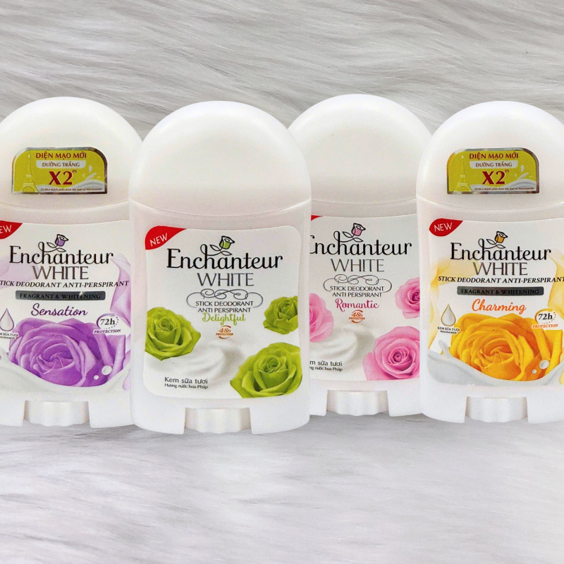 Sáp Khử Mùi Enchanteur White Delightful 40g - Sáp Khử Mùi Hương Nước Hoa Pháp