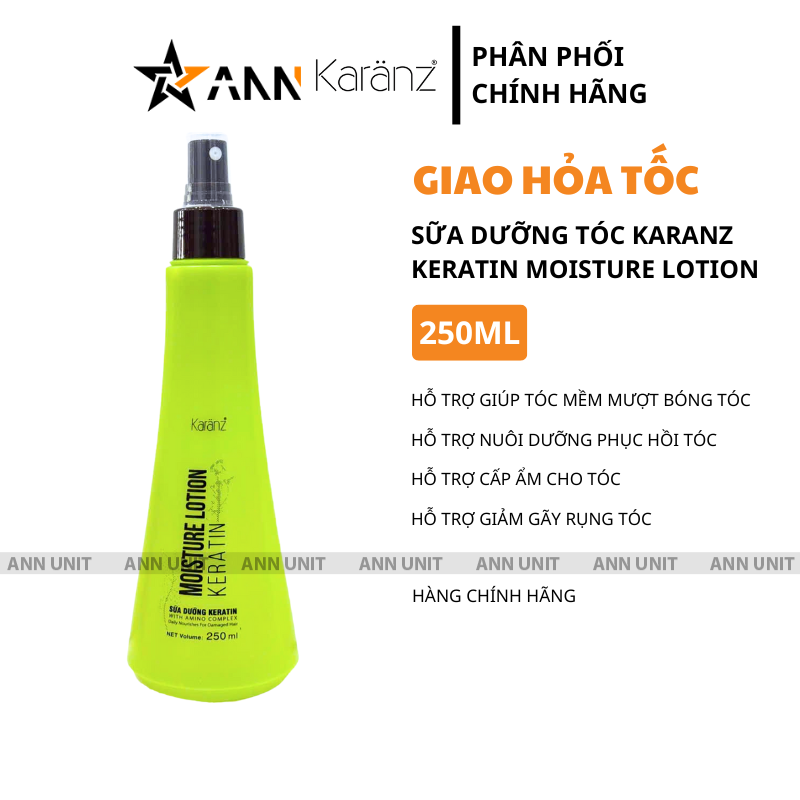 26701_1_20250905115025-1.png Sữa Dưỡng Tóc Karanz Keratin Moisture Lotion 250ml - Xịt Dưỡng Tóc Keratin Kazan Phương Nghi - 8936117351211