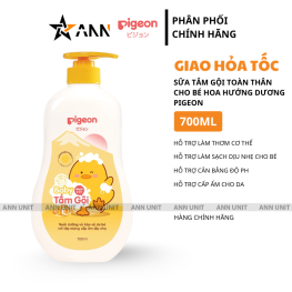 Sữa Tắm Gội Toàn Thân Cho Bé Hương Hoa Hướng Dương Pigeon 700ml - 8935103705205