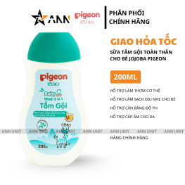 Sữa Tắm Gội Toàn Thân Cho Bé Hương Jojoba Pigeon 200ml - 8935103705069