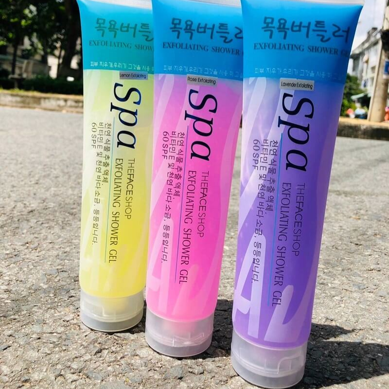 Kho sỉ gel Tẩy Tế Bào Da Chết Body Hàn Quốc Spa Exfoliating Shower Gel 350ml