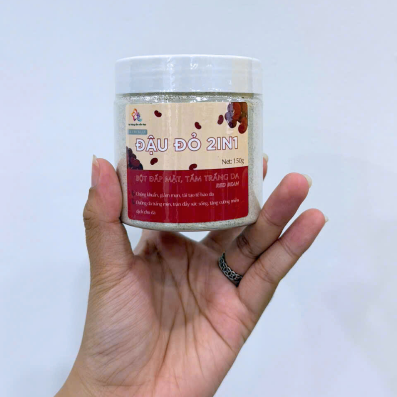26807_105_20250929122652-1.png Bột Đắp Mặt Tắm Trắng Da Đậu Đỏ 2in1 Nguyên Chất T&T Beauty 150g/Hộp - 8936148011511