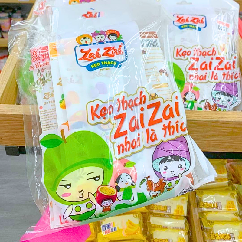 Túi Thạch Rau Câu Zai Zai Đức Hạnh Mix Vị 1kg