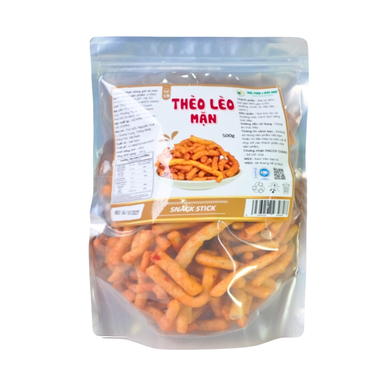 Thèo Lèo Mặn 500g Thơm Ngon Túi Zip