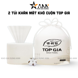 Combo 2 Túi Khăn Mặt Khô Cuộn Top Gia 65 Tờ - KGK02