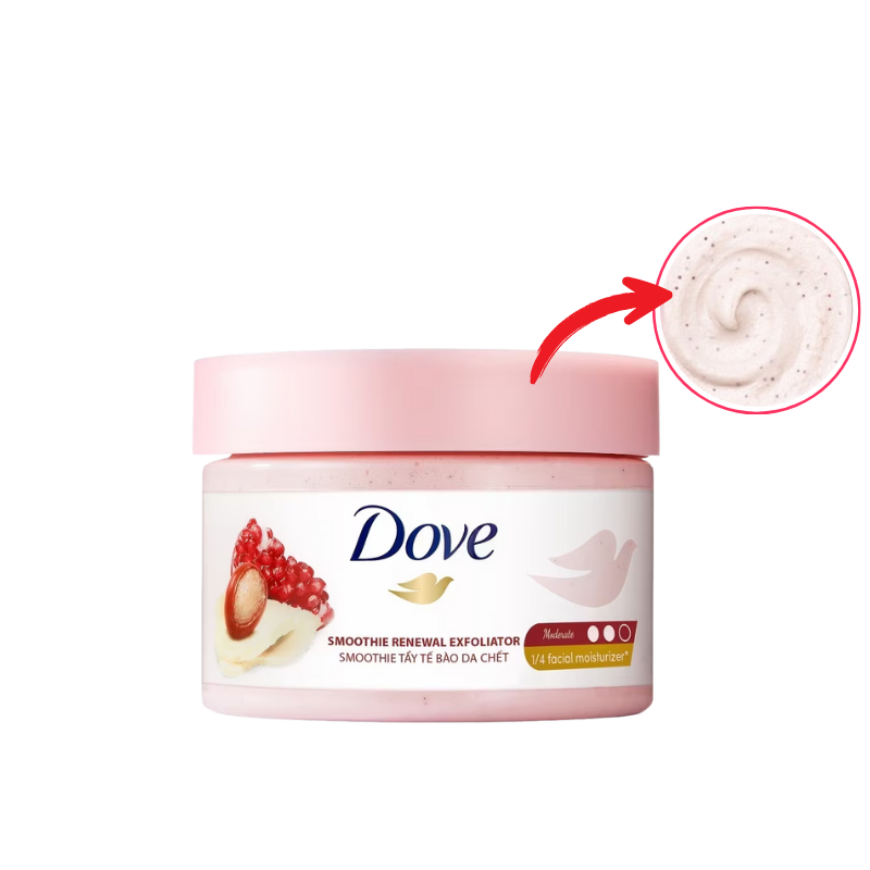 Sỉ tẩy Tế Bào Chết Body Dove Smoothie Renewal Exfoliator Hương Lựu Đỏ 298g