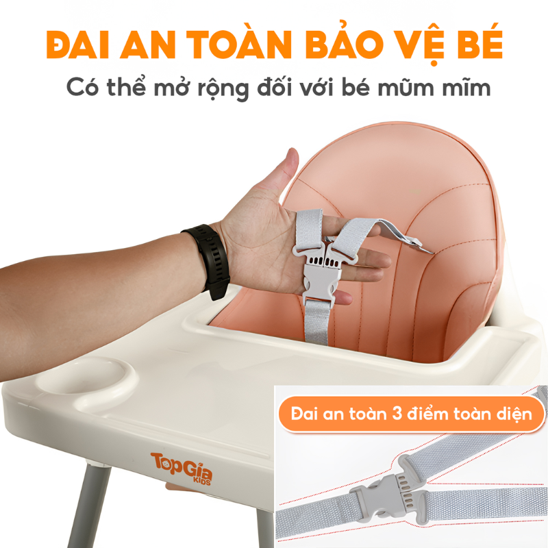 Ghế Dặm Ăn Cho Bé Top Gia Có Tùy Chỉnh Cao Thấp