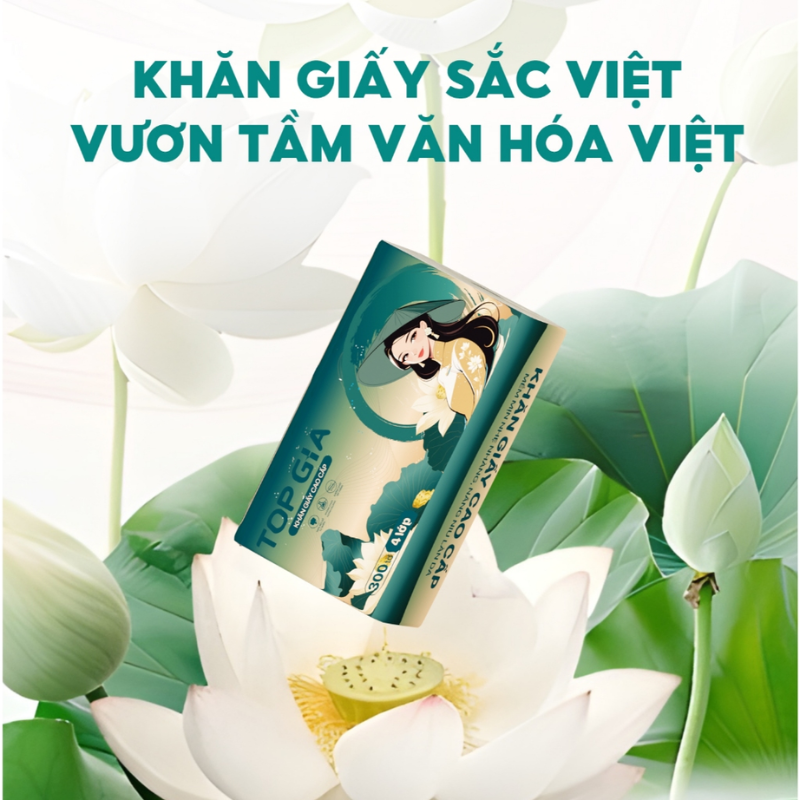 Sỉ 1 Thùng 20 Gói Khăn Giấy Ăn Sắc Việt Top Gia Loại Nhỏ