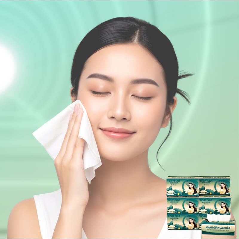 Sỉ 1 Thùng 20 Gói Khăn Giấy Ăn Sắc Việt Top Gia Loại Nhỏ