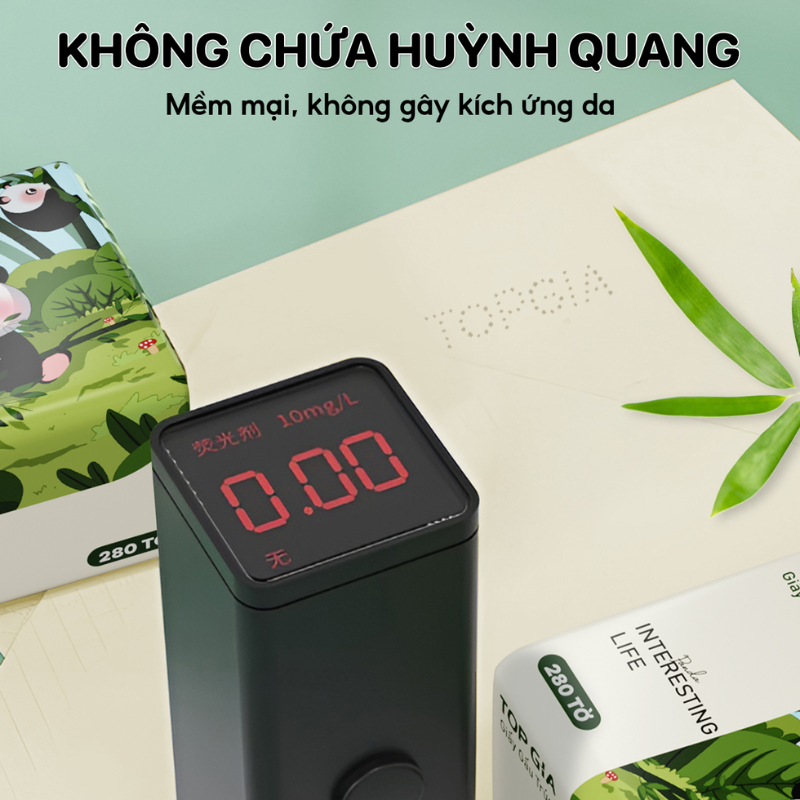 1 Thùng 46 Gói Khăn Giấy Ăn Gấu Trúc Top Gia Loại Nhỏ