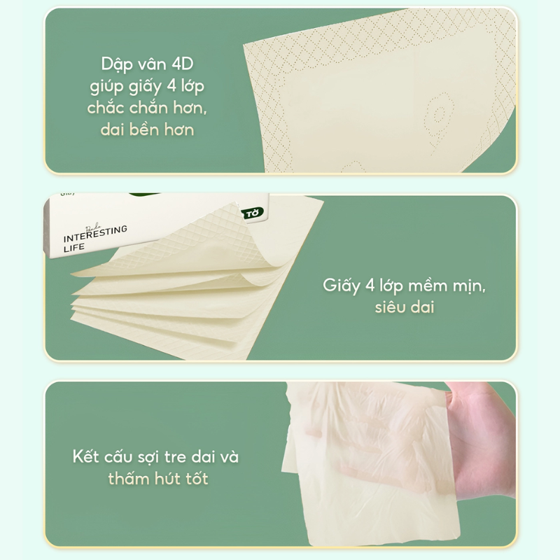1 Thùng 46 Gói Khăn Giấy Ăn Gấu Trúc Top Gia Loại Nhỏ