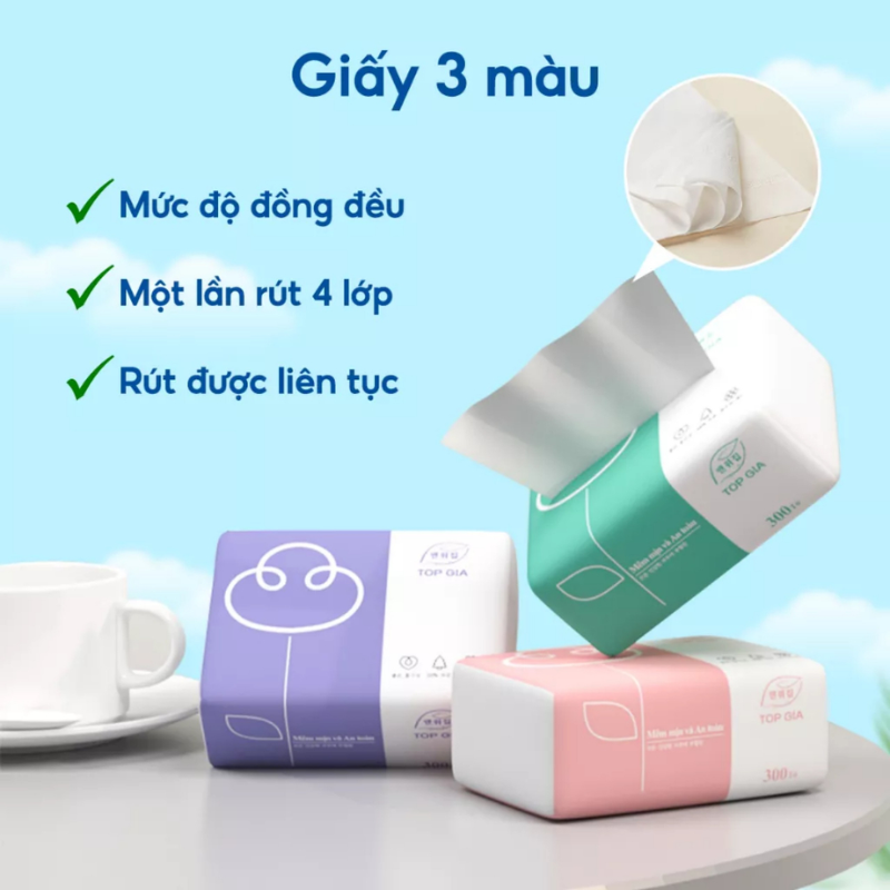26901_5_20251017093218.png 1 Thùng 30 Gói Khăn Giấy Ăn 3 Màu Top Gia Loại Nhỏ - KGR14