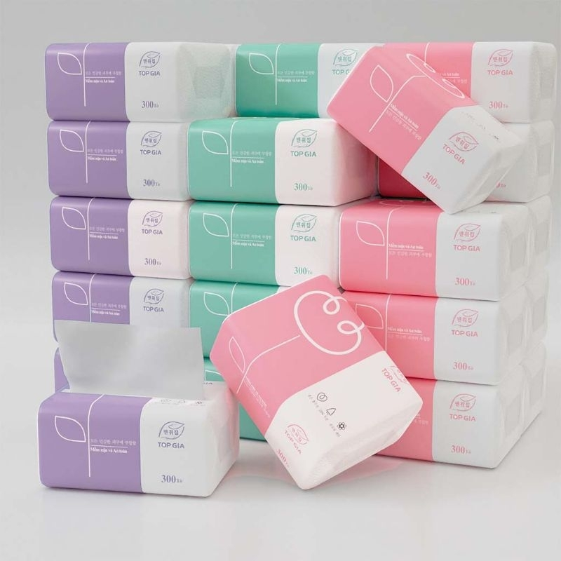 26901_9_20251017093220.png 1 Thùng 30 Gói Khăn Giấy Ăn 3 Màu Top Gia Loại Nhỏ - KGR14