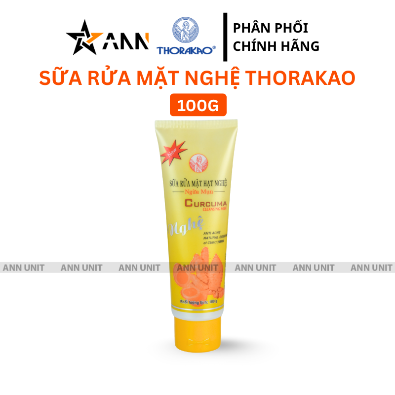 Sữa Rửa Mặt Hạt Nghệ Ngừa Mụn Thorakao 100g