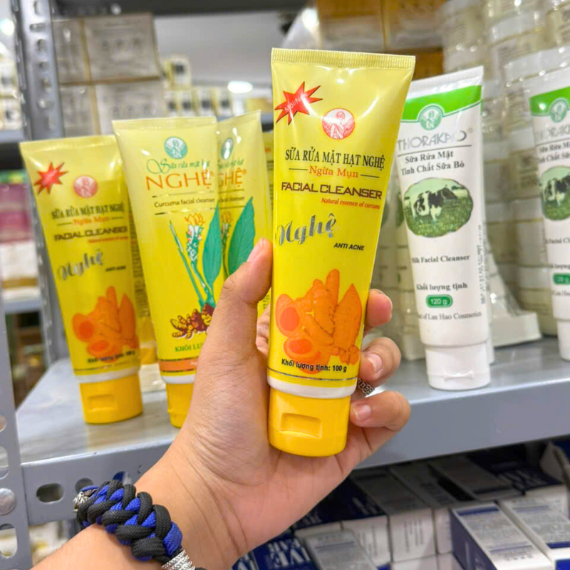 Sữa Rửa Mặt Hạt Nghệ Ngừa Mụn Thorakao 100g