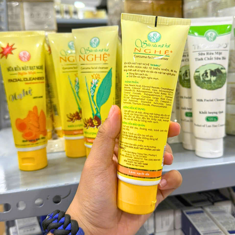 Sỉ sữa Rửa Mặt Hạt Nghệ Thorakao 100g