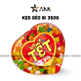 Kẹo Dẻo Bi 350g - Hộp Trái Tim - KDBHTT350G