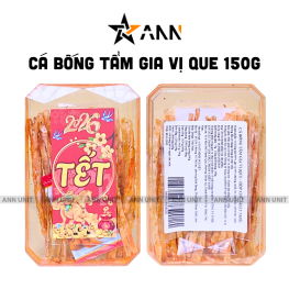 Cá Bống Tẩm Gia Vị Que 150g - Hộp Chữ Nhật Nhỏ Hộp Quà Tết 2026 - CBTVQHCNN150G