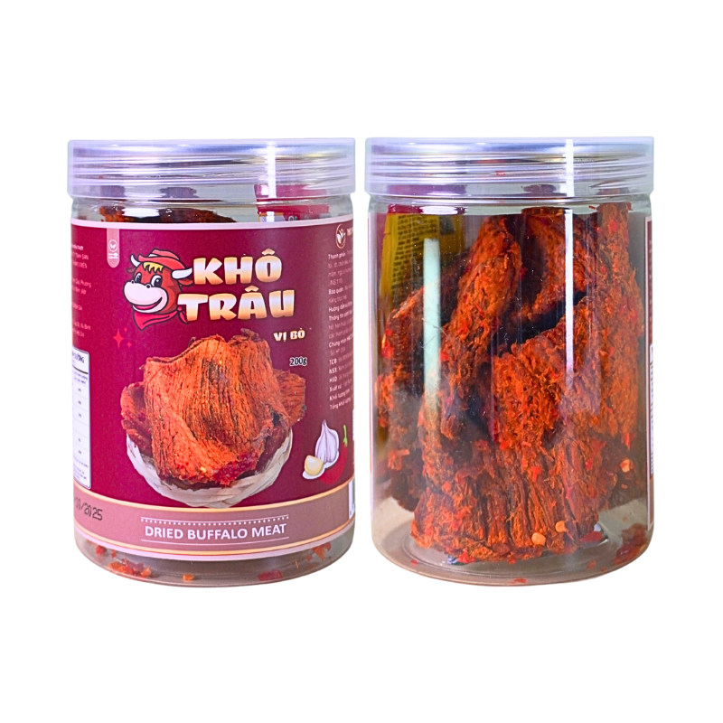 Kho sỉ khô Trâu Miếng Tẩm Vị Bò 200g Thơm Ngon