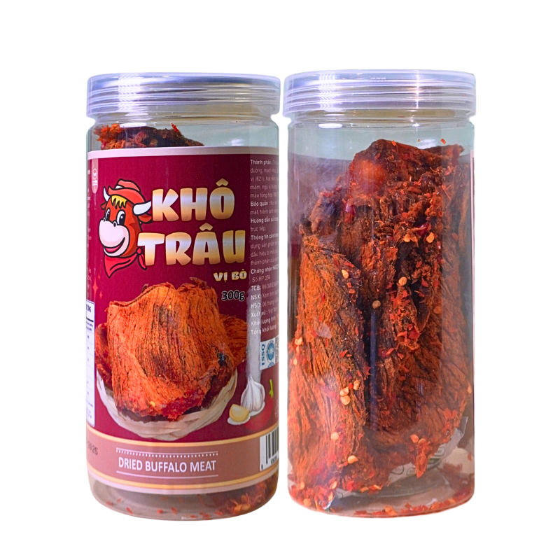 Khô Trâu Miếng Tẩm Vị Bò 300g Thơm Ngon