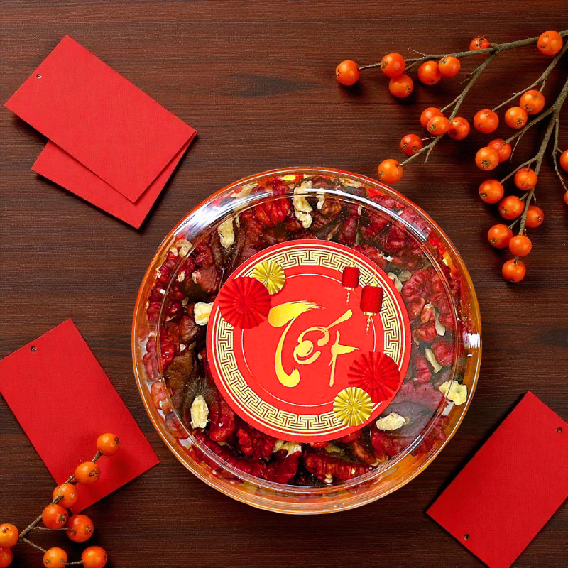 Quả Óc Chó Ruột Đỏ Tách Vỏ 230g - Hộp Tròn Nhỏ Hộp Quà Tết 2026