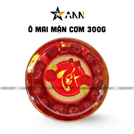 Ô Mai Mận Cơm Hộp Tròn Nhỏ 300g Hộp Quà Tết 2026 - OMMCHTN300G